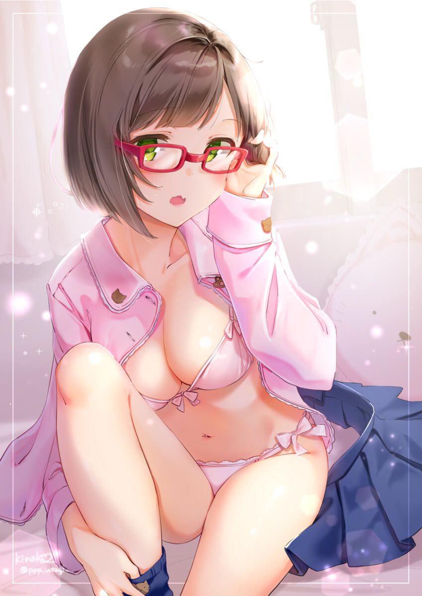 Erotic image of a girl wearing glasses 22