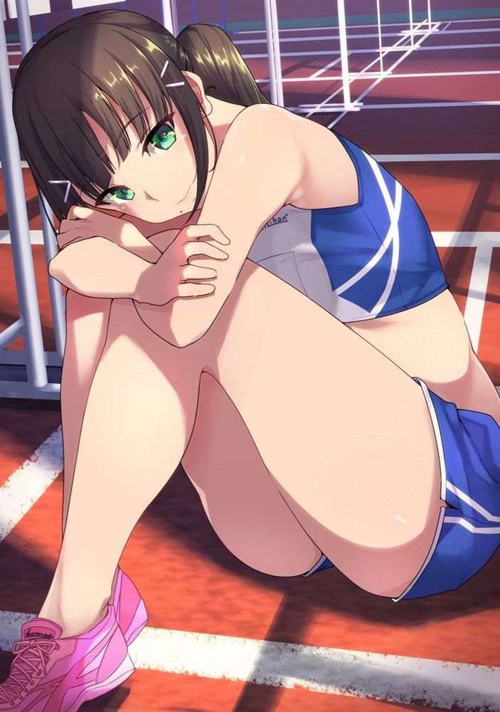 Erotic anime summary] erotic image of a girl with a body line who sportswear is too cute [secondary erotic] 18