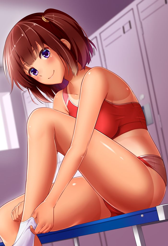 Erotic anime summary] erotic image of a girl with a body line who sportswear is too cute [secondary erotic] 2