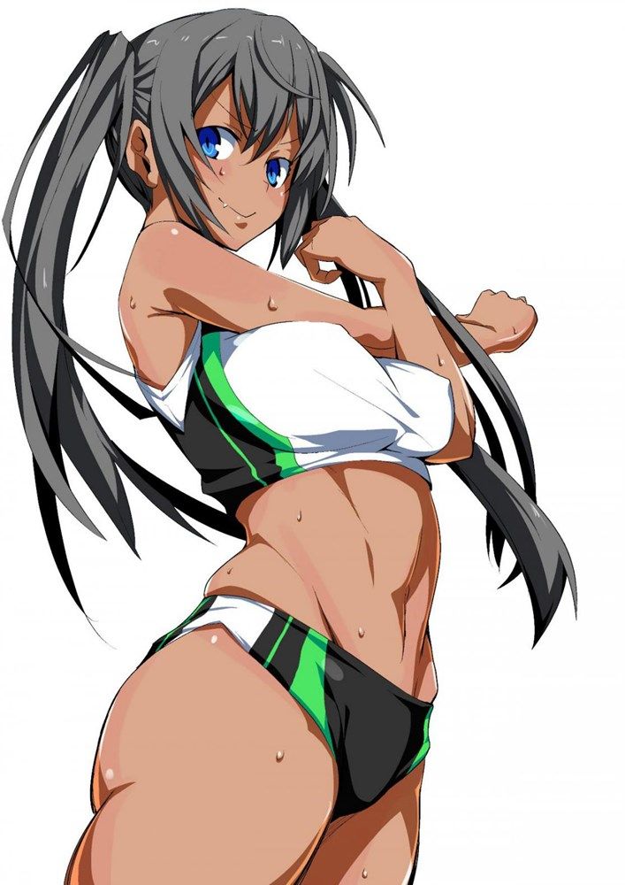 Erotic anime summary] erotic image of a girl with a body line who sportswear is too cute [secondary erotic] 20