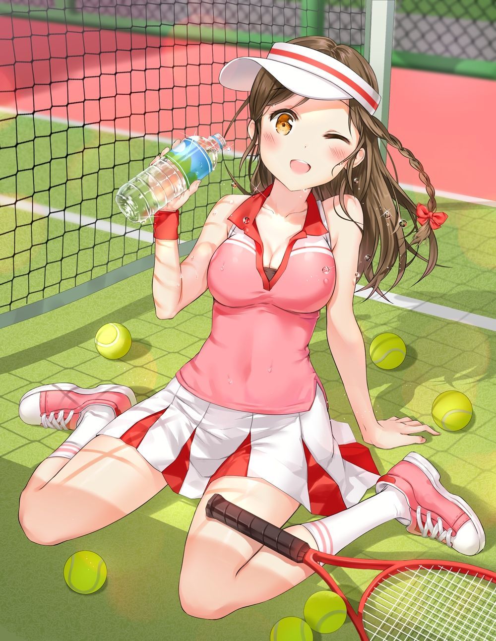 Erotic anime summary] erotic image of a girl with a body line who sportswear is too cute [secondary erotic] 6