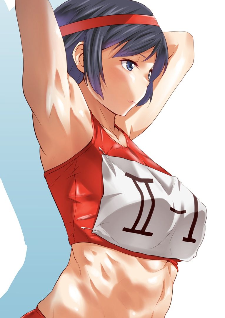 Erotic anime summary] erotic image of a girl with a body line who sportswear is too cute [secondary erotic] 9