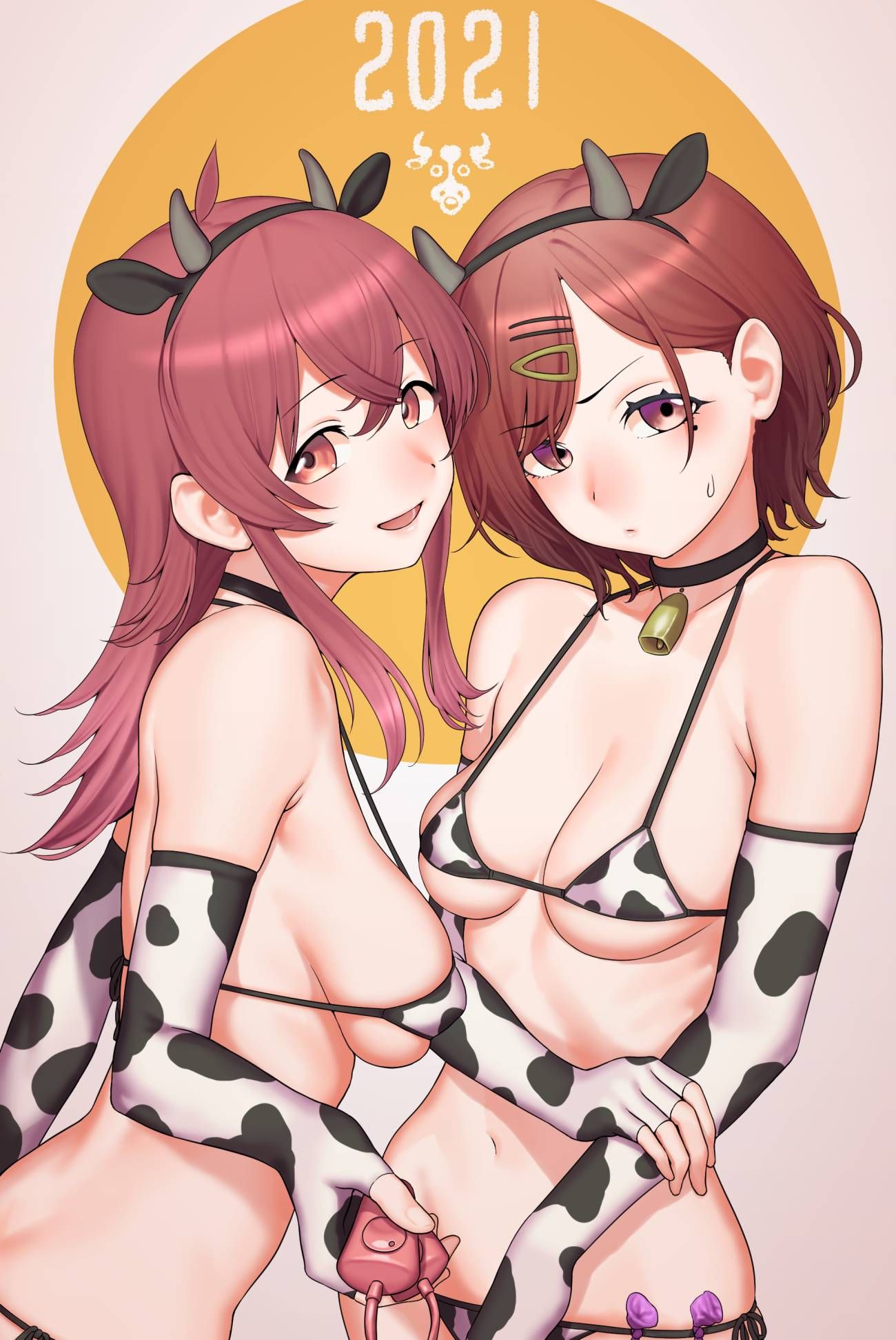 【Secondary image】Sexy cow pattern bikini image summary that is second to real dairy cows! No.01 [20 sheets] 16
