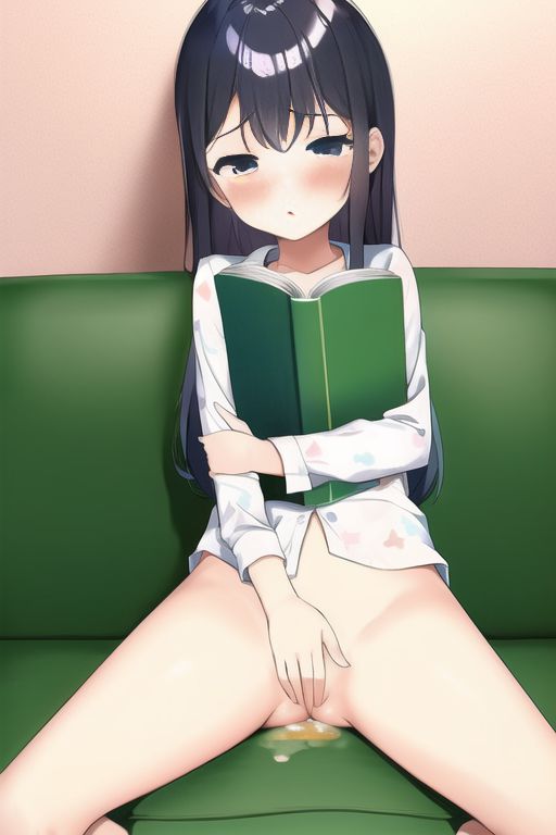[Loli reading masturbation] Secondary erotic image of a reading loli girl drawn by AI like masturbation as it is after a secondary loli girl reads a book 23