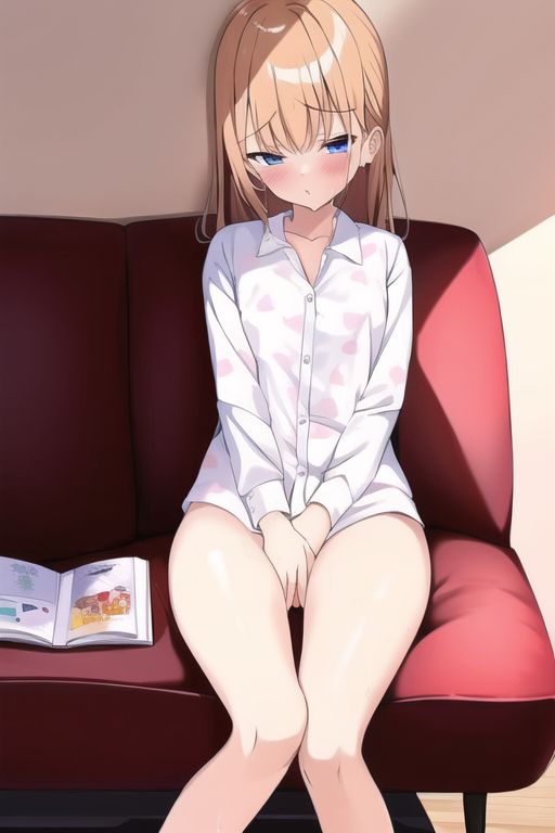 [Loli reading masturbation] Secondary erotic image of a reading loli girl drawn by AI like masturbation as it is after a secondary loli girl reads a book 3