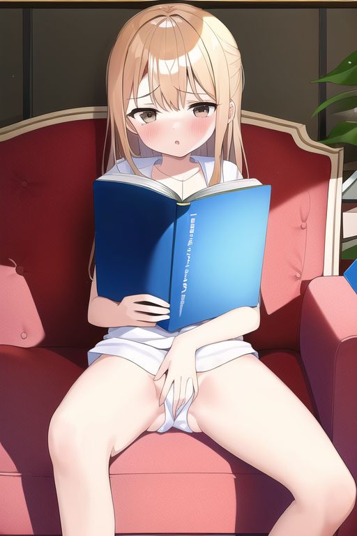 [Loli reading masturbation] Secondary erotic image of a reading loli girl drawn by AI like masturbation as it is after a secondary loli girl reads a book 67