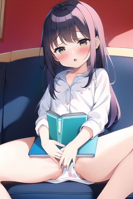[Loli reading masturbation] Secondary erotic image of a reading loli girl drawn by AI like masturbation as it is after a secondary loli girl reads a book 72