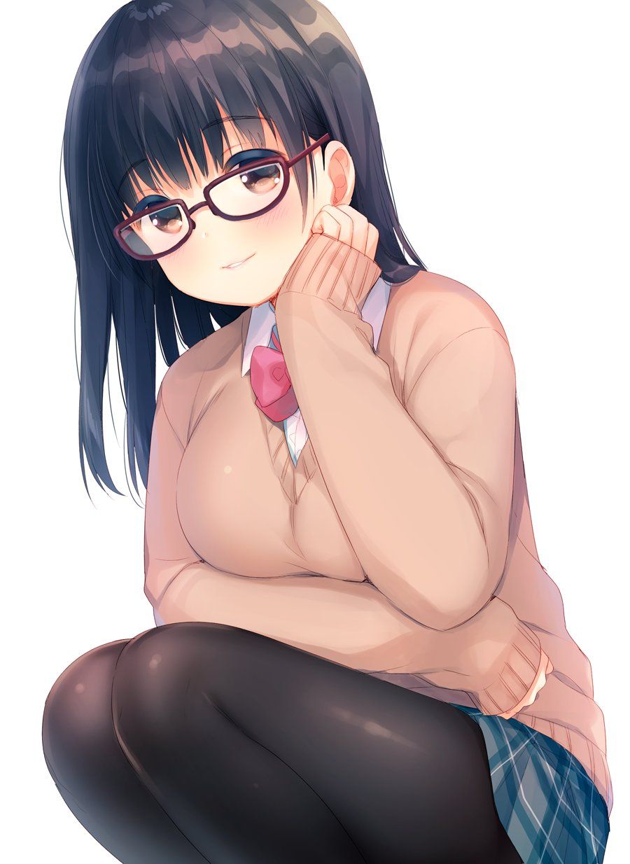 Two-dimensional image summary of a beautiful girl with Glasses! Sometimes non-erotic is also good! 16