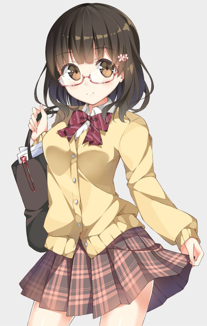 Two-dimensional image summary of a beautiful girl with Glasses! Sometimes non-erotic is also good! 27