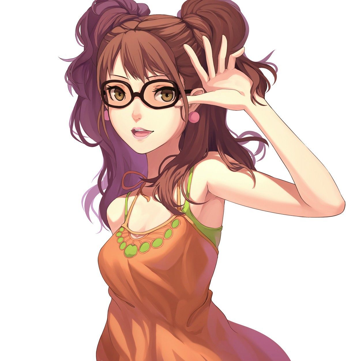 Two-dimensional image summary of a beautiful girl with Glasses! Sometimes non-erotic is also good! 28