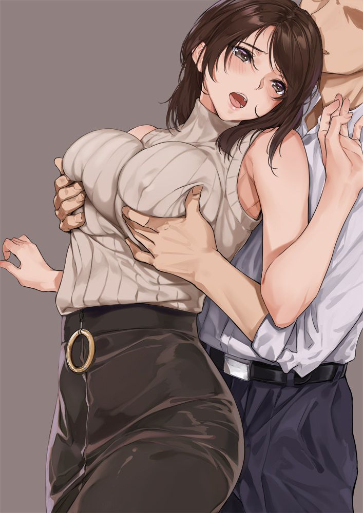 Why don't you just work to rub the of a busty girl? Two-dimensional erotic image that soft want to rub 22