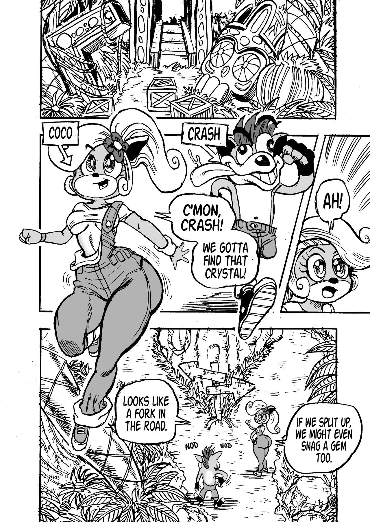 [Gouda Dunn] Coco's Gon' Crystal Crazy (Crash Bandicoot) [Ongoing] 2