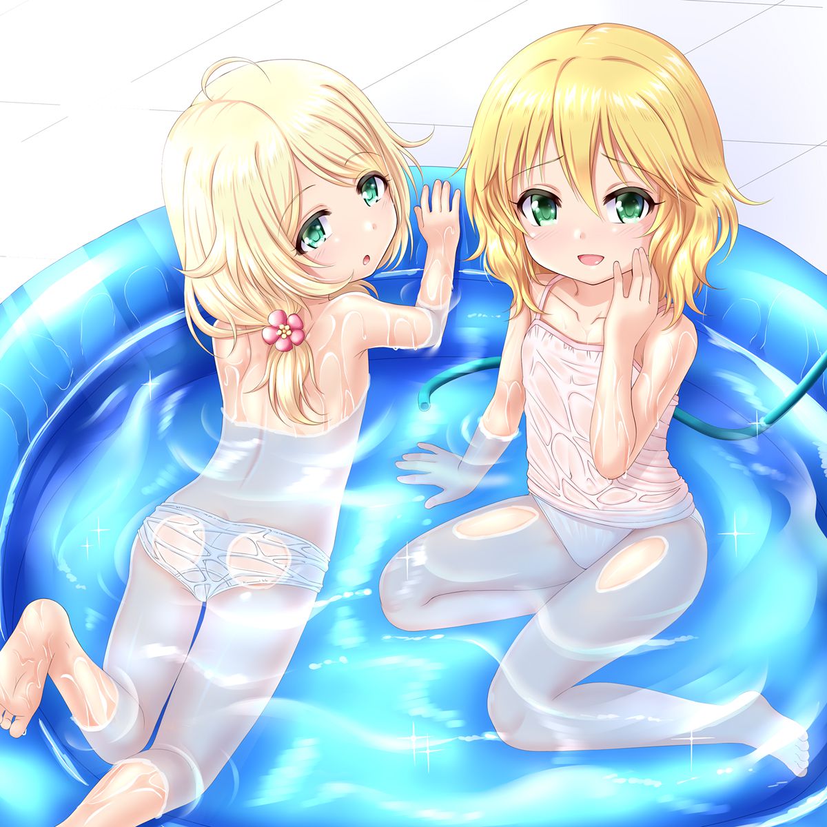 Erotic anime summary Erotic image collection of wet transparent beauties and beautiful girls that are variously transparent [50 sheets] 30