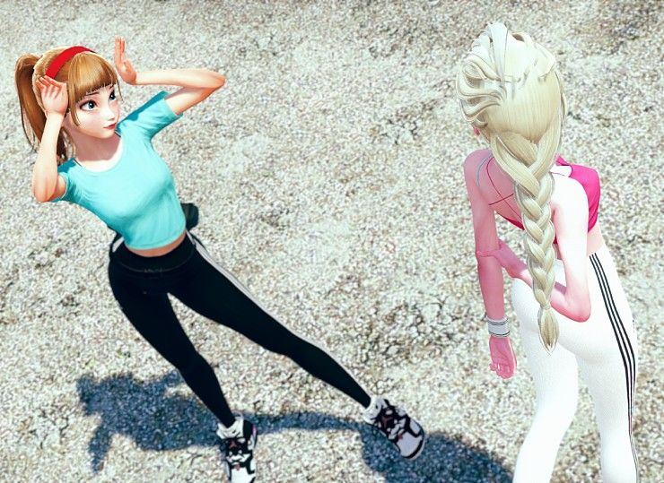 [AI shoujo] Elsa and Anna leggings 14