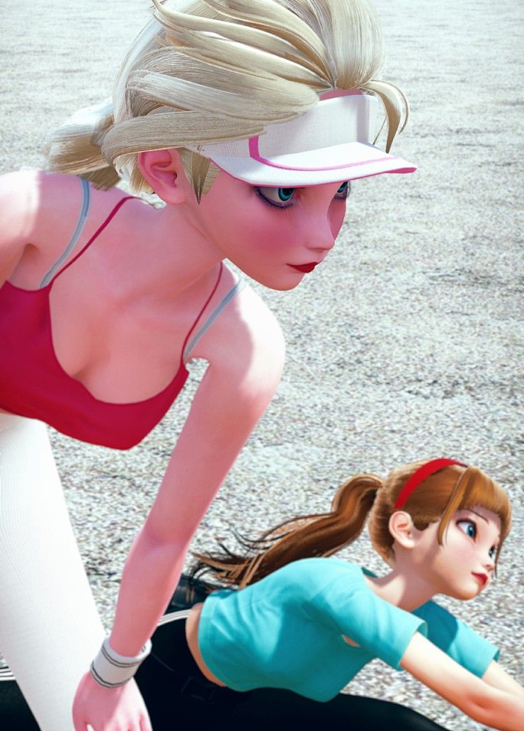 [AI shoujo] Elsa and Anna leggings 8