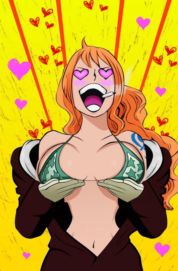 [One piece] cute secondary erotic image with Nami's echi 9