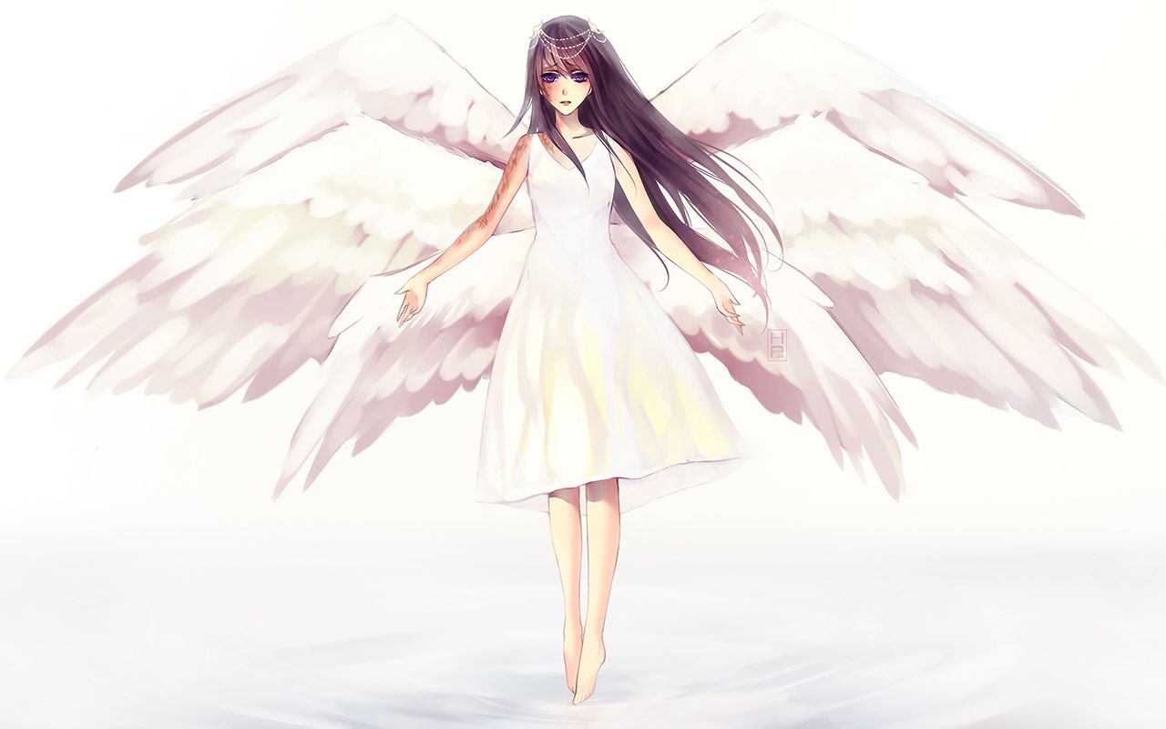 2D Please image of a girl with angel wings 48 photos 48