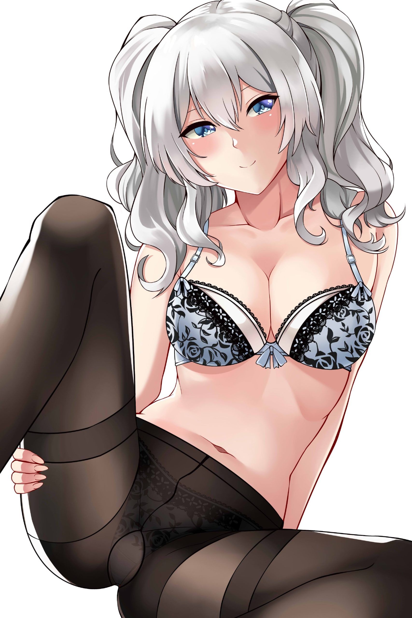 Two-dimensional erotic image of a girl wearing a cute bra and pants that I want to wear unintentionally 9