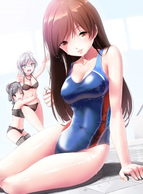 【Secondary erotic】Horny girl wearing a swimming swimsuit and showing off her pitch pichi body [30 pieces] 25