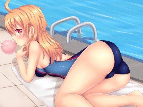 【Secondary erotic】Horny girl wearing a swimming swimsuit and showing off her pitch pichi body [30 pieces] 30