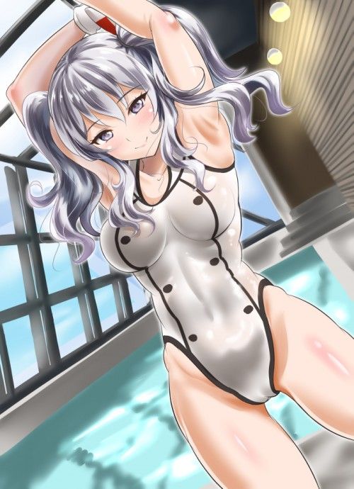 【Secondary erotic】Horny girl wearing a swimming swimsuit and showing off her pitch pichi body [30 pieces] 31