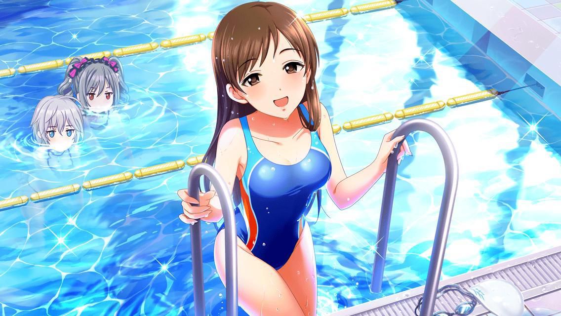 [Swimming swimsuit] beautiful girl image of the swimsuit that a body line comes out just by wearing part 22 23