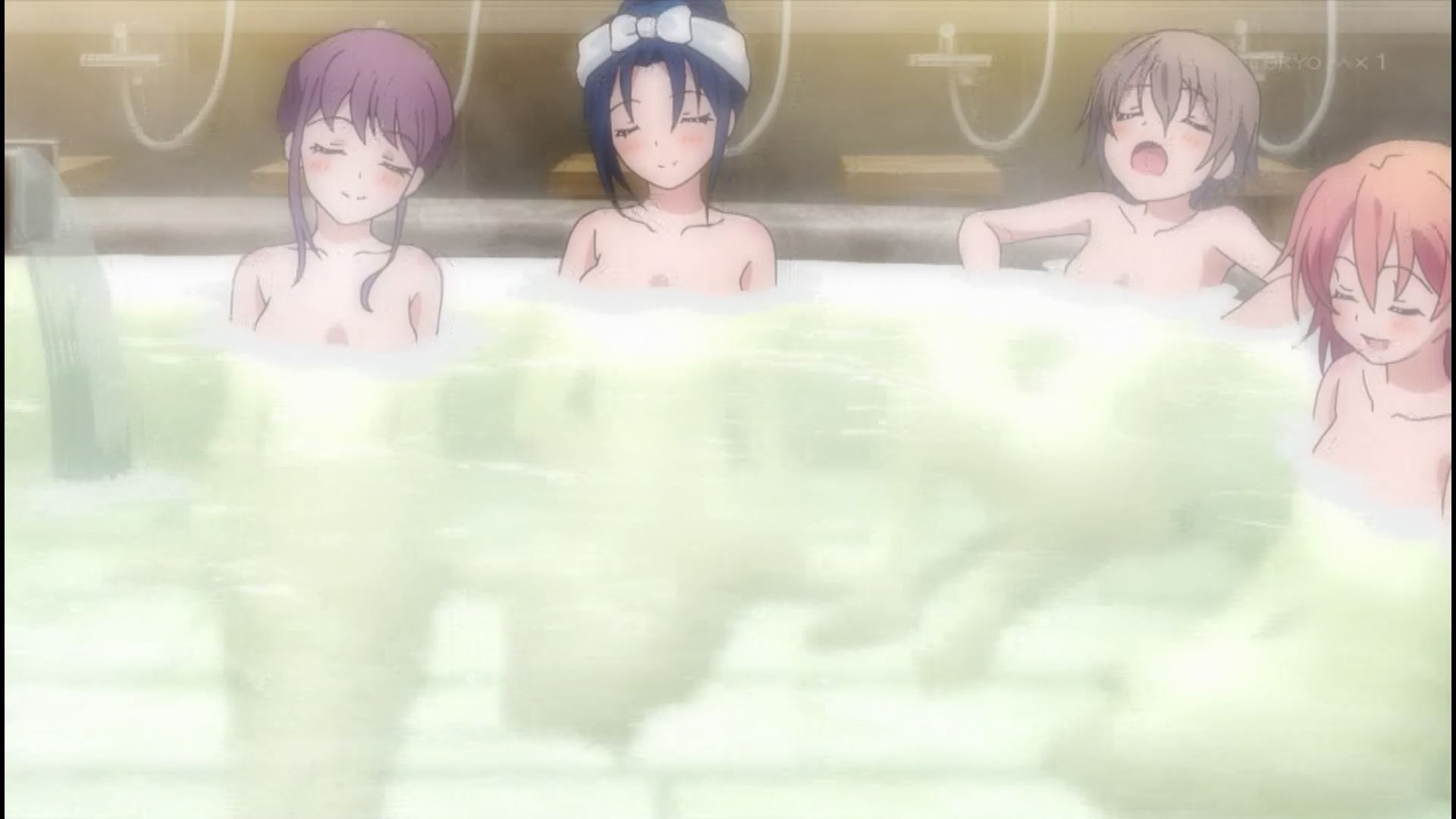 Anime [Armored Daughter Fighting Machine] 7 stories such as hot spring bathing scene where girls' nakedness is not glowing! 6