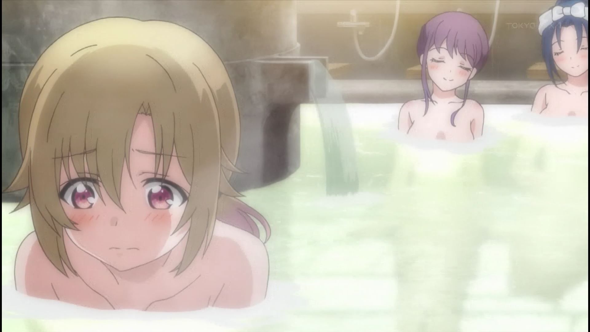 Anime [Armored Daughter Fighting Machine] 7 stories such as hot spring bathing scene where girls' nakedness is not glowing! 7