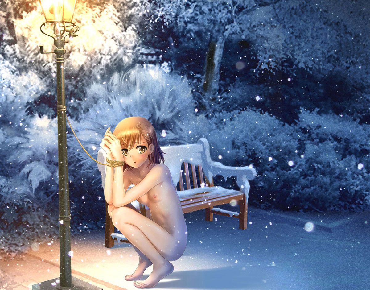 【Secondary】Is it some training? Erotic image of a girl playing exposed outside in the middle of winter I think 15