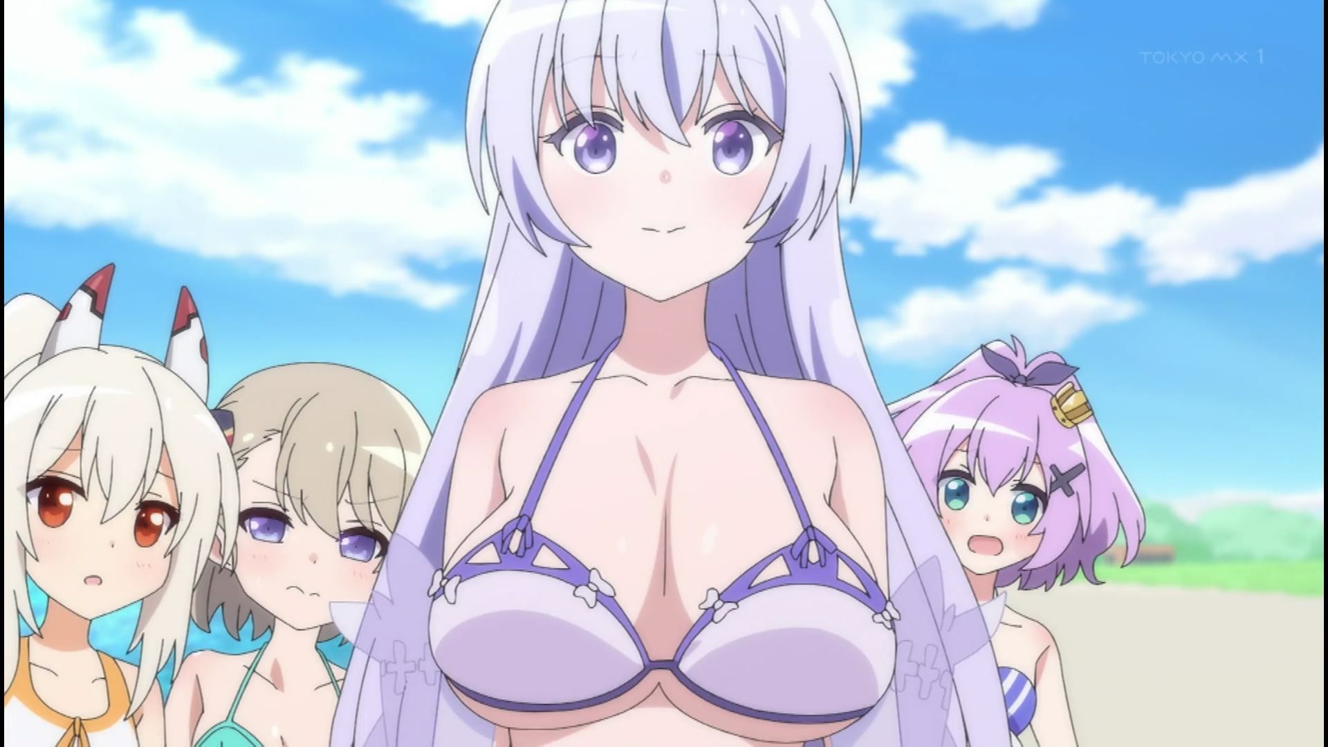 Anime "Azur Lane, 2010! Erotic swimsuits of girls in 4 stories! 16