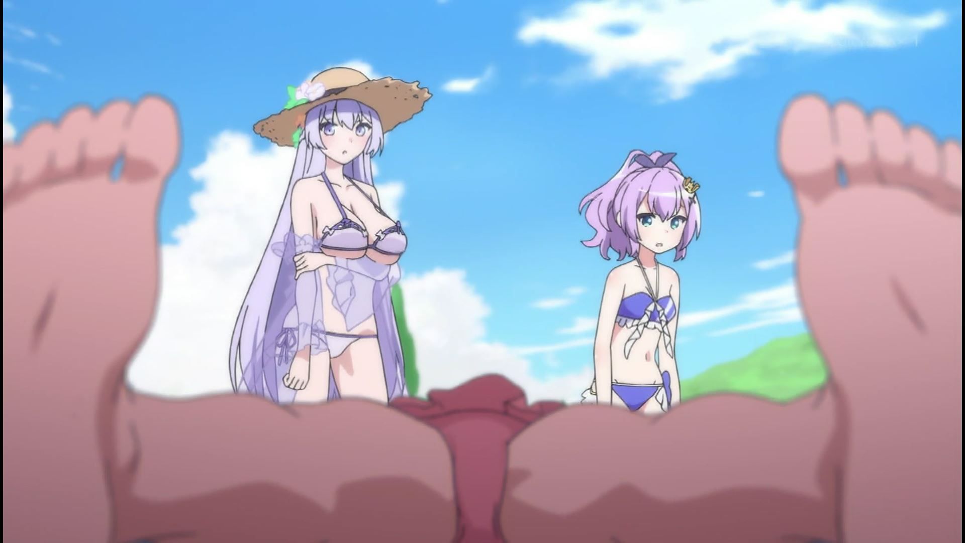 Anime "Azur Lane, 2010! Erotic swimsuits of girls in 4 stories! 17