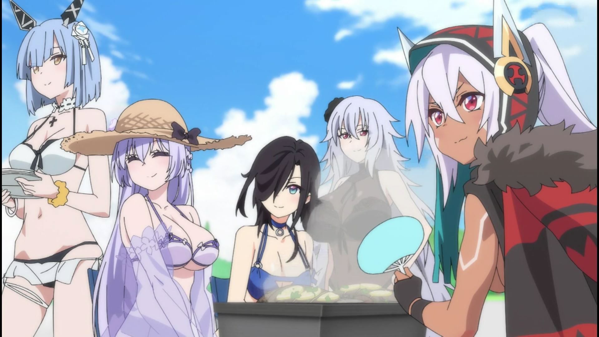 Anime "Azur Lane, 2010! Erotic swimsuits of girls in 4 stories! 23