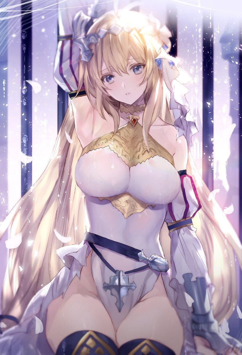 Don't run away from the old battlefield! [Granblue Fantasy] Joan of Arc's Moe &amp;amp; Erotic Image ☆ (3) [Bahamut of God Shot] 2