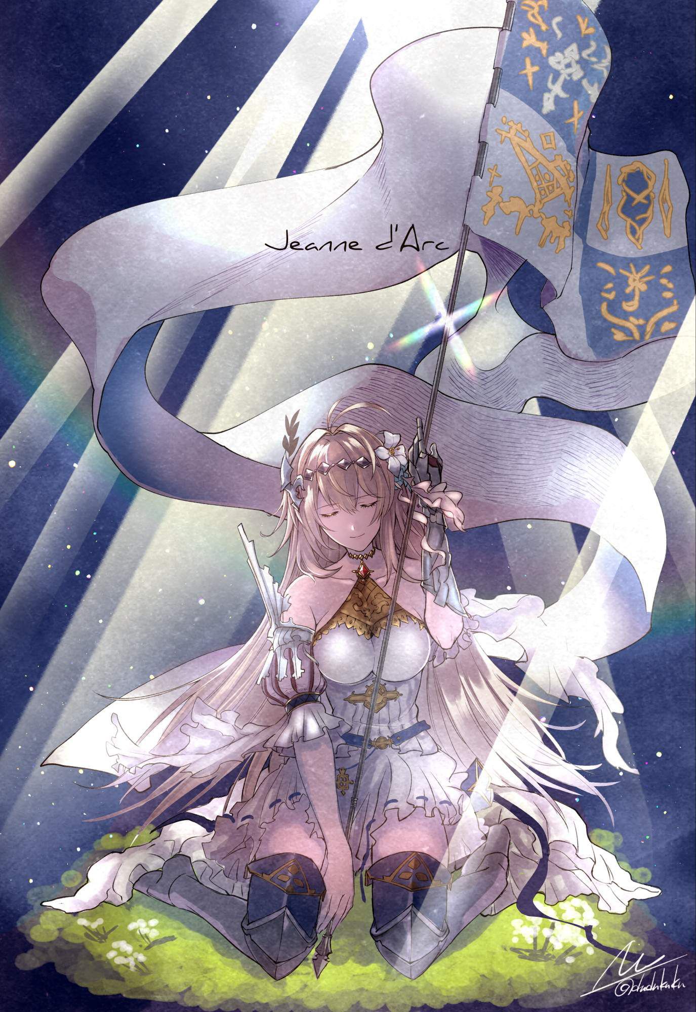 Don't run away from the old battlefield! [Granblue Fantasy] Joan of Arc's Moe &amp;amp; Erotic Image ☆ (3) [Bahamut of God Shot] 38