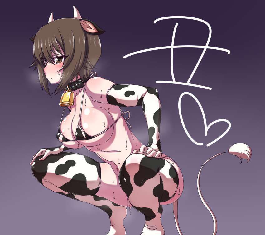 [Mea milk can not be weared] secondary erotic image of cow pattern swimsuit 14