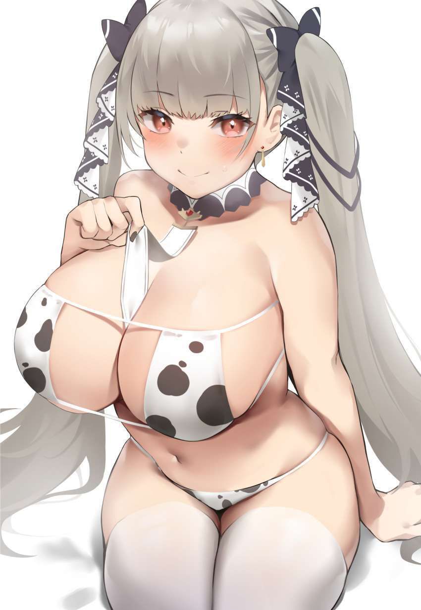 [Mea milk can not be weared] secondary erotic image of cow pattern swimsuit 9