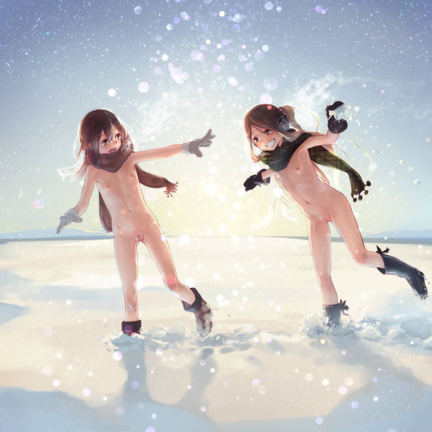 When it snows heavily, it is variously difficult, but I think that the girl playing in the snow is cute and good. 5