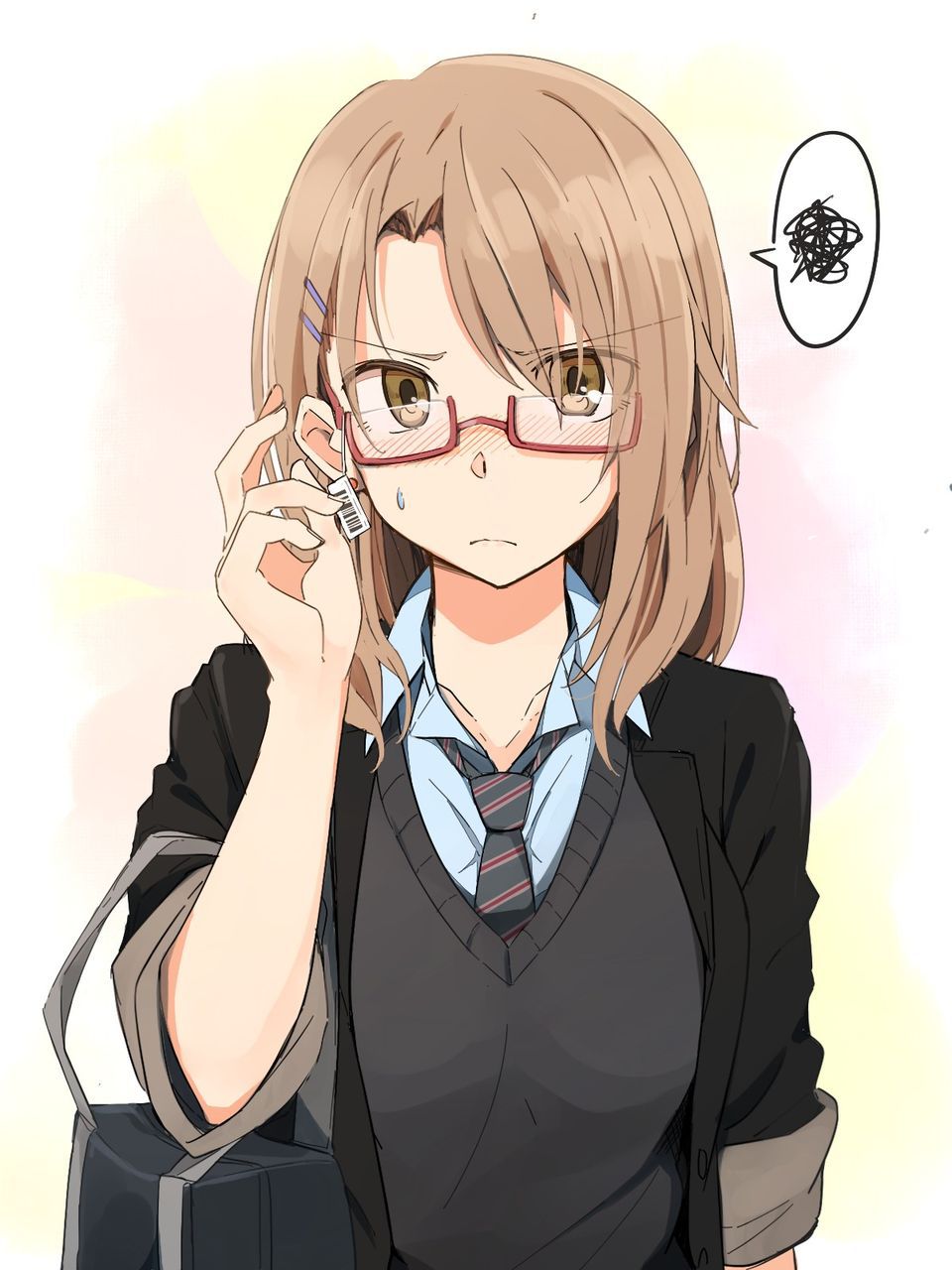 Two-dimensional erotic image feature that will prove that the glasses daughter is very cute and cute 1