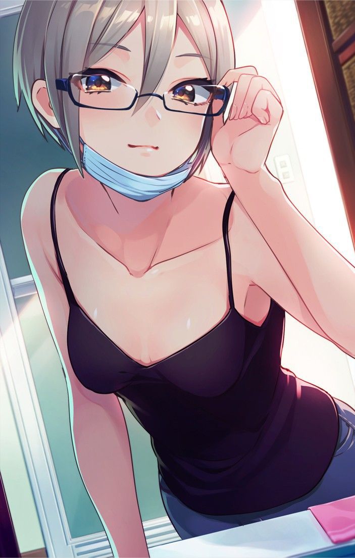 Two-dimensional erotic image feature that will prove that the glasses daughter is very cute and cute 19