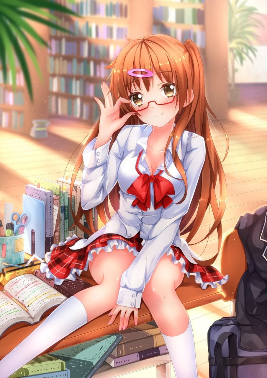 Two-dimensional erotic image feature that will prove that the glasses daughter is very cute and cute 9
