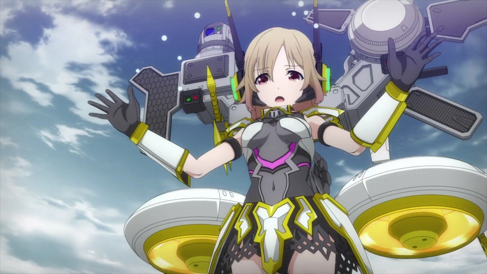 Anime [Armored Daughter Fighting Machine] erotic bathing scenes and pants full-size costumes of girls! January broadcasting starts 10