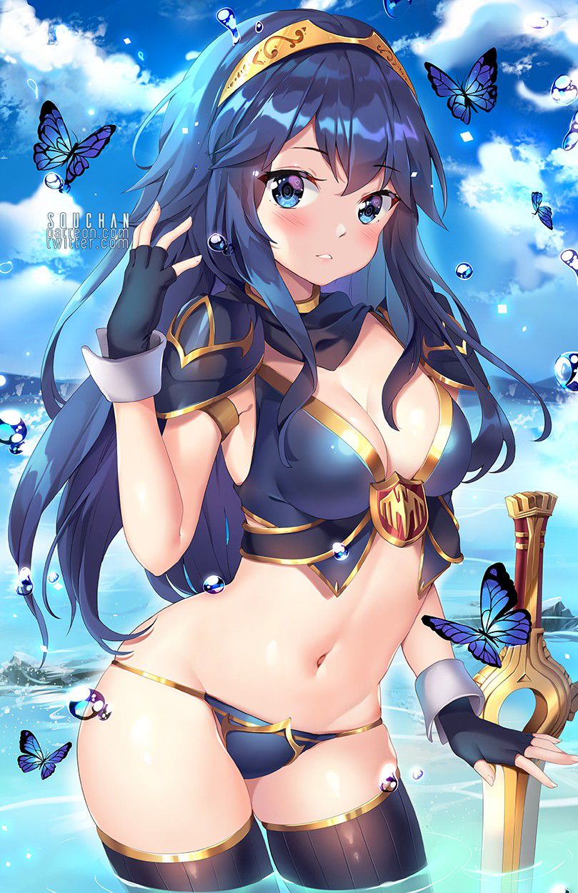 Erotic image of "blue hair beauty" that does not exist in reality even if it is a staple of water attribute character in fantasy 38