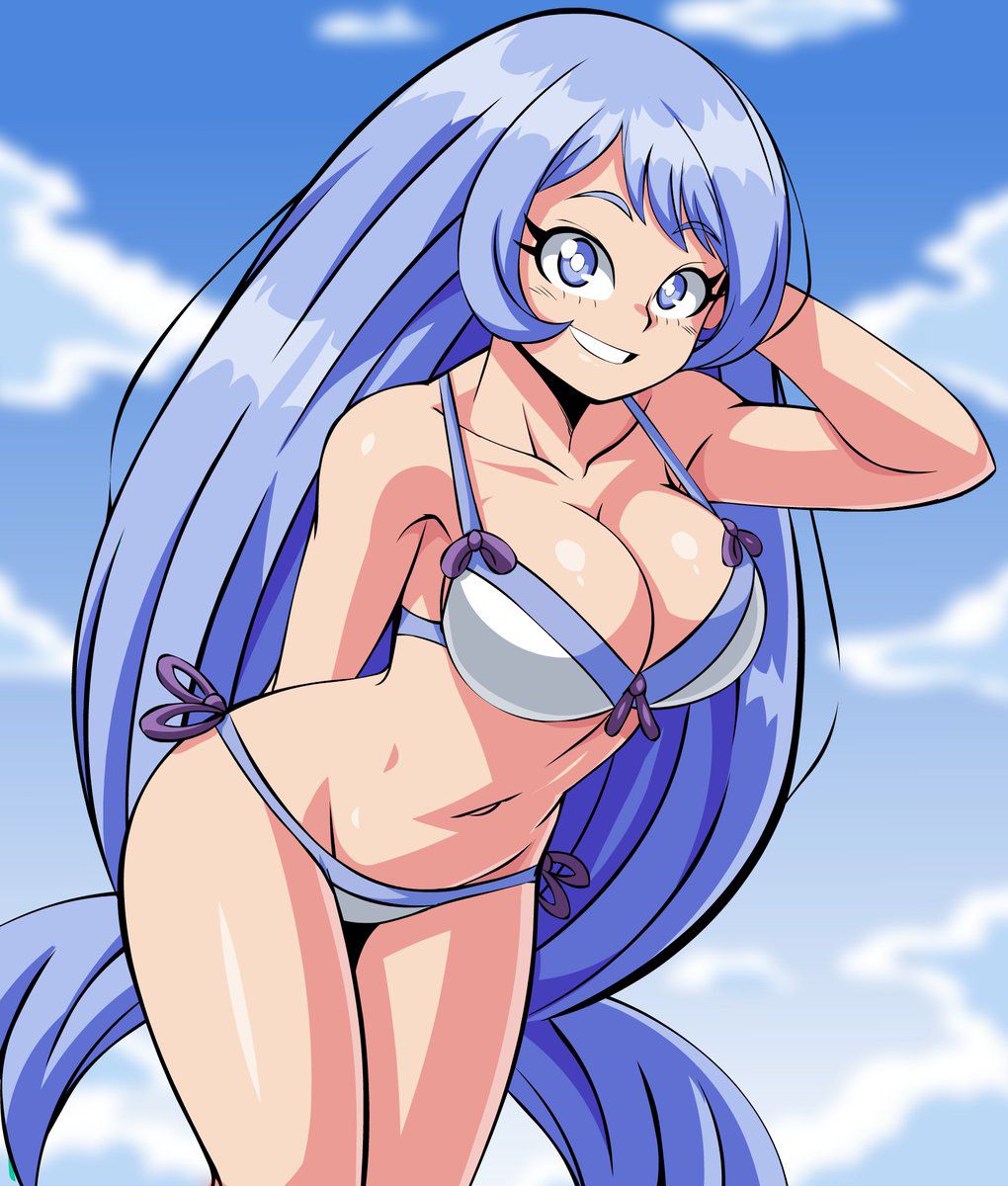 Erotic image of "blue hair beauty" that does not exist in reality even if it is a staple of water attribute character in fantasy 51