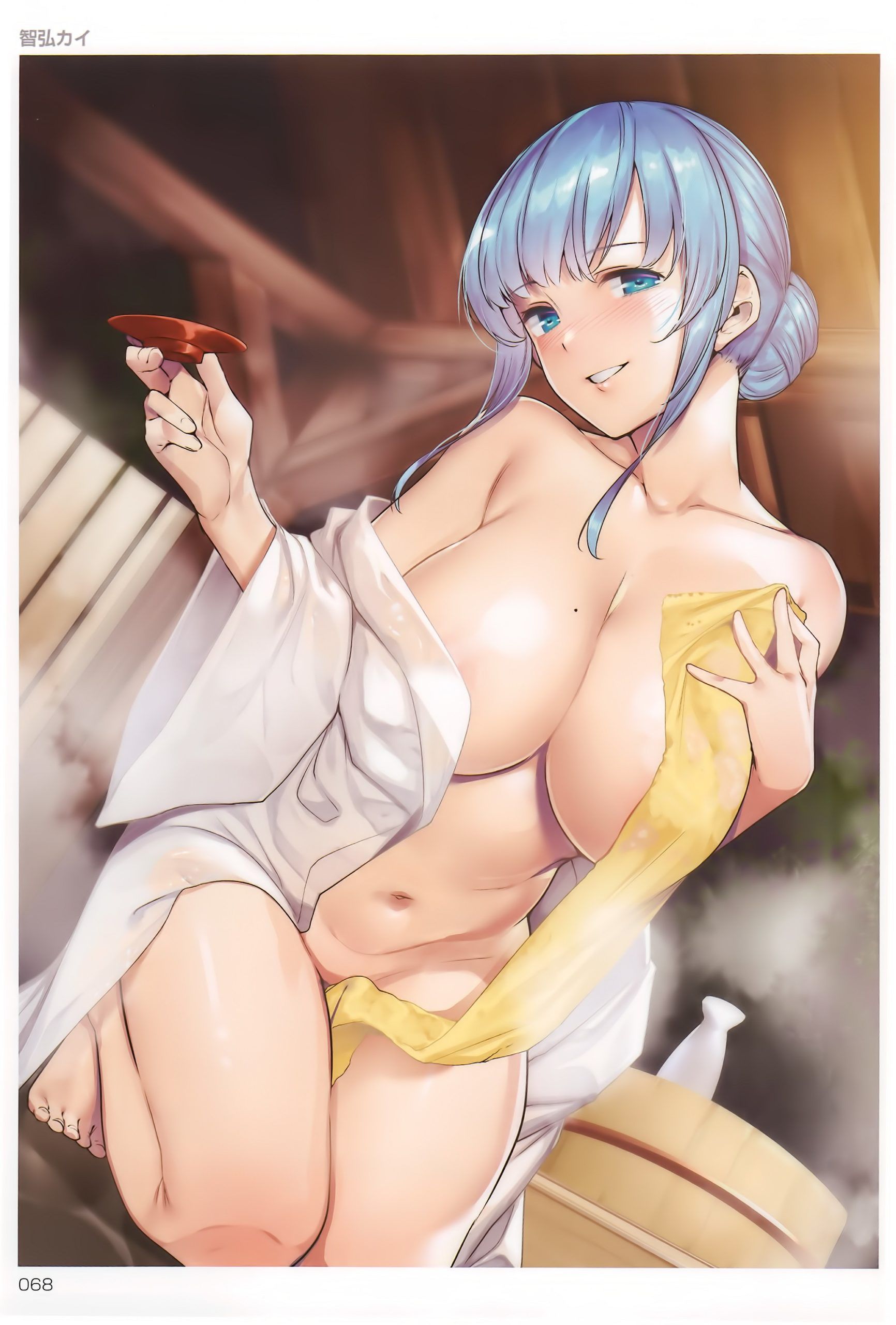Erotic image of "blue hair beauty" that does not exist in reality even if it is a staple of water attribute character in fantasy 52