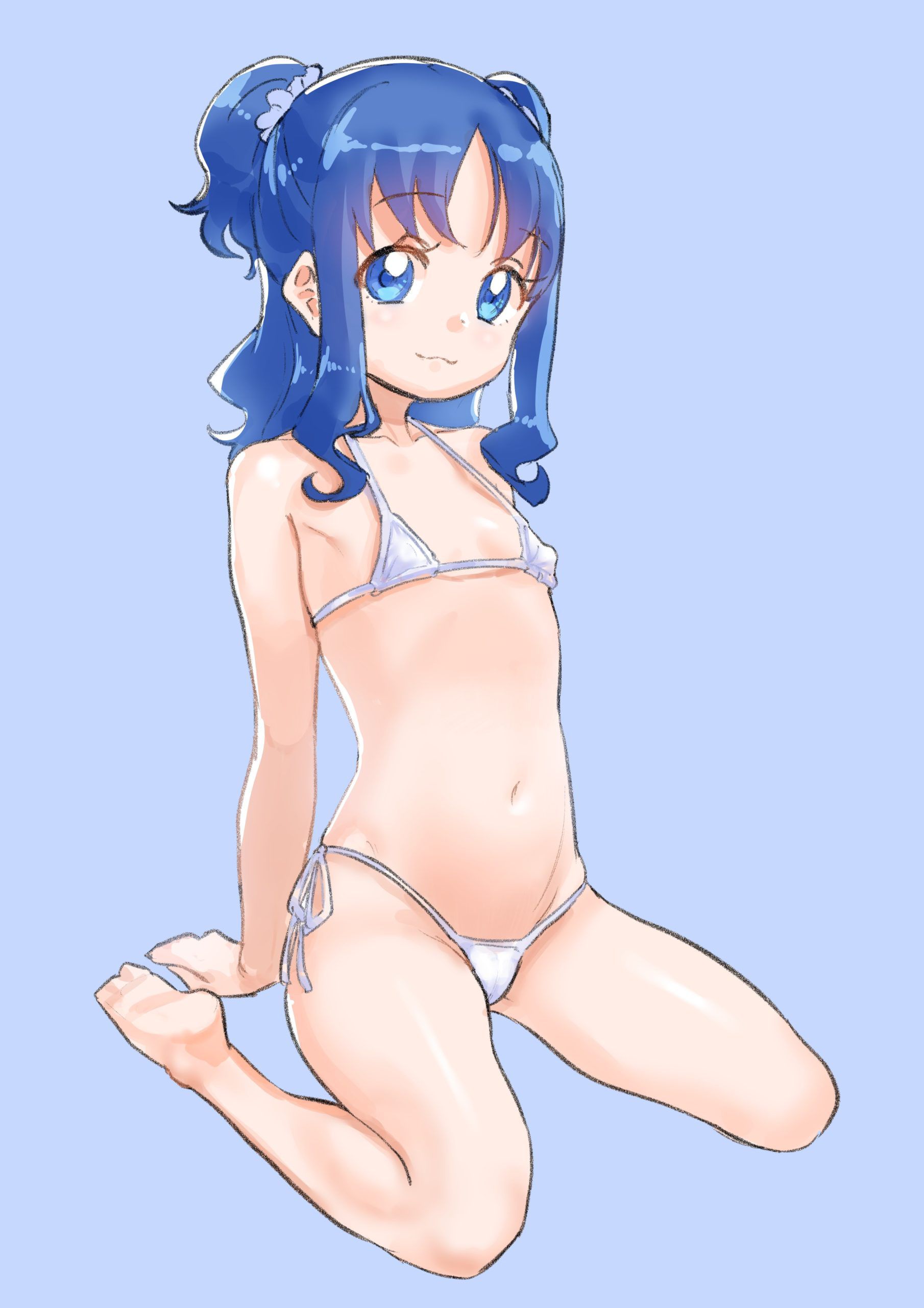 Erotic image of "blue hair beauty" that does not exist in reality even if it is a staple of water attribute character in fantasy 9