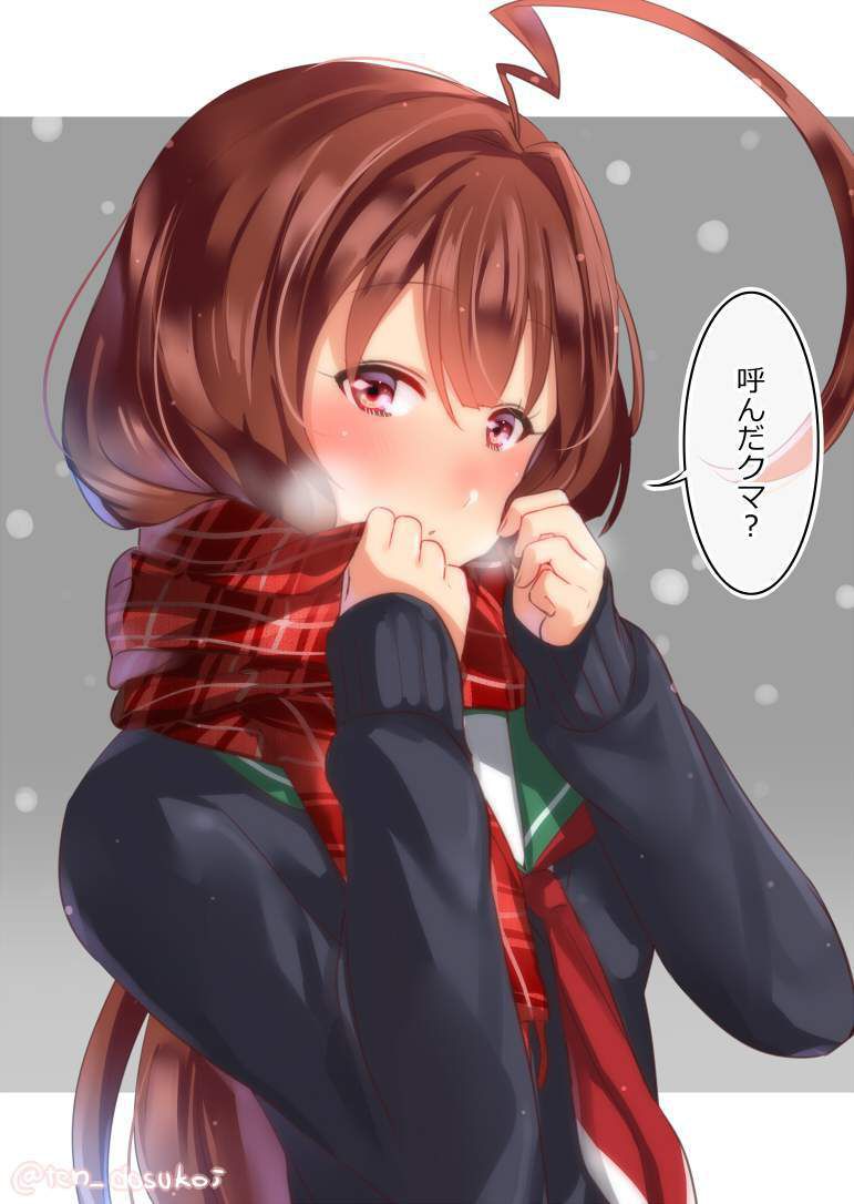 【Because it is winter】Secondary erotic image of girls exhaling white breath from their mouths 3