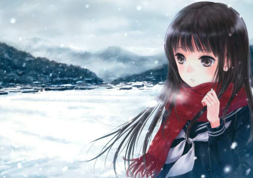 【Because it is winter】Secondary erotic image of girls exhaling white breath from their mouths 8