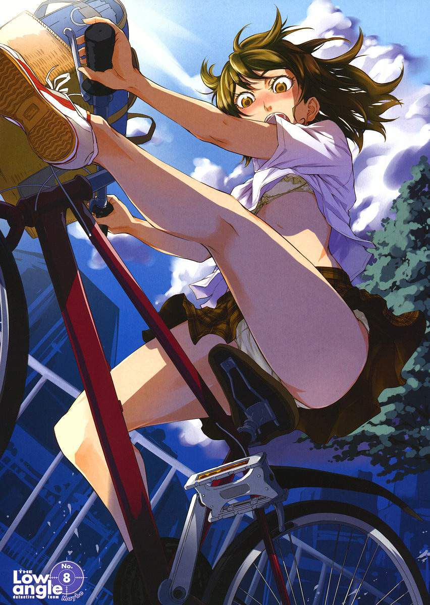 【Secondary】Erotic image of "bicycle panchira" where a country schoolgirl serves a salaryman on her way to work every morning 22
