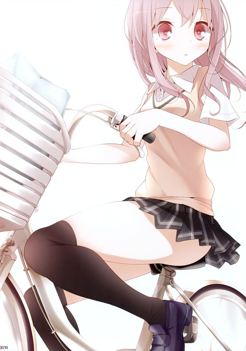 【Secondary】Erotic image of "bicycle panchira" where a country schoolgirl serves a salaryman on her way to work every morning 36