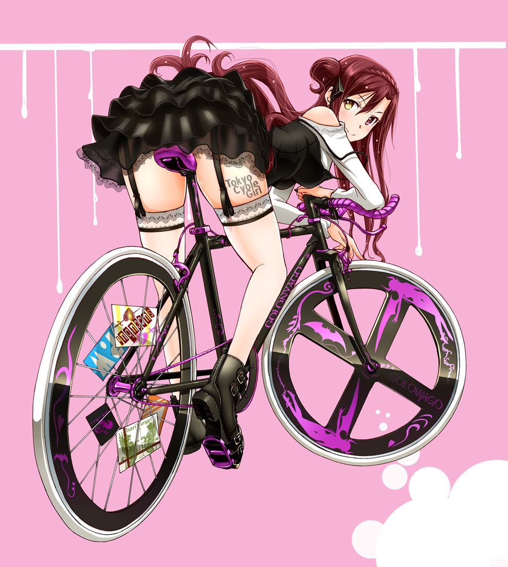 【Secondary】Erotic image of "bicycle panchira" where a country schoolgirl serves a salaryman on her way to work every morning 37